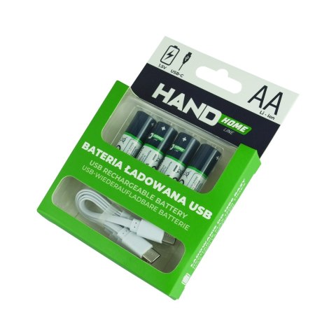 Bateria ładowana usb-c, 2600mwh, 4xaa