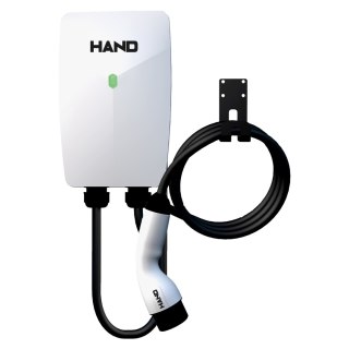 Ładowarka samochodowa ścienna type 2; 11kw; 380v; 16a; ip55; dł przewodu 4,5mb