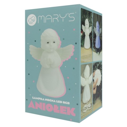 Mary's lampka nocna led aniołek rgb