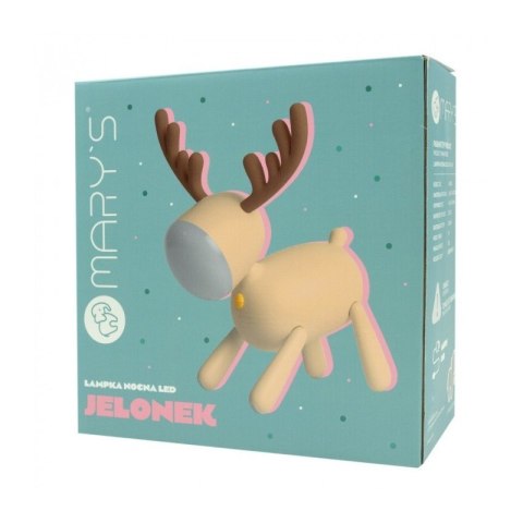 Mary's lampka nocna led jelonek beżowy