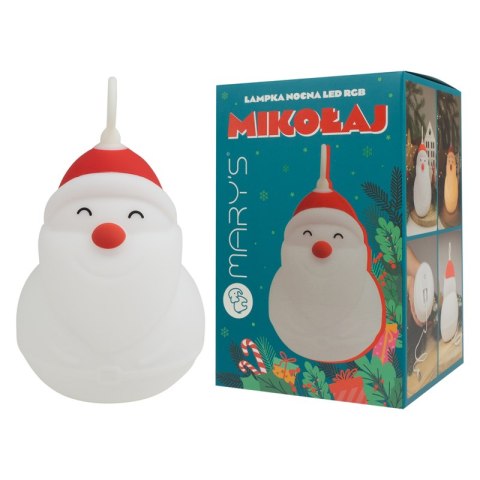 Mary's lampka nocna led mikołaj rgb
