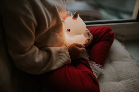 Mary's lampka nocna led rgb jednorożec