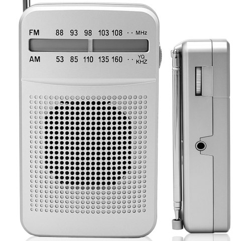 Mini radio fm turystyczne przenośne podręczne mocne kieszonkowe na baterie er1072