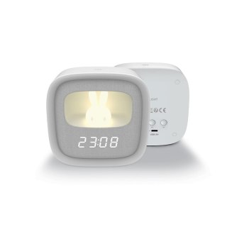 Budzik z nocnym króliczkiem led pure fnl-06 aurora biały kwadratowy, 1200 mah forever light