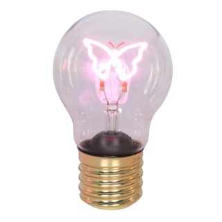 Dekoracja świetlna ; żarówka led na baterie - motyl; lumen 2700-3000k