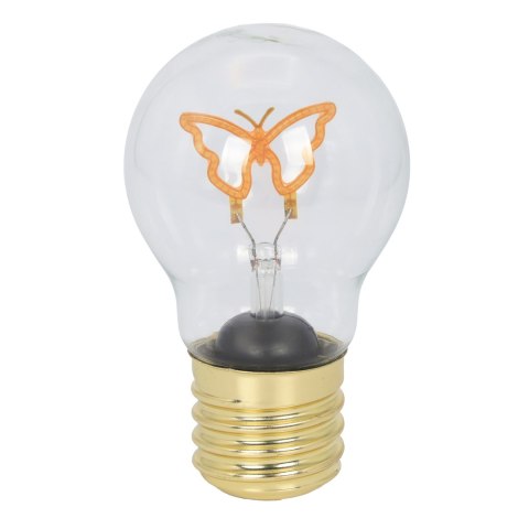 Dekoracja świetlna ; żarówka led na baterie - motyl; lumen 2700-3000k