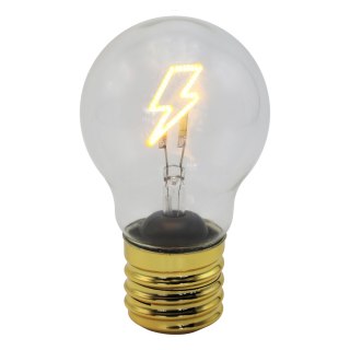 Dekoracja świetlna ; żarówka led na baterie - piorun; lumen 2700-3000k