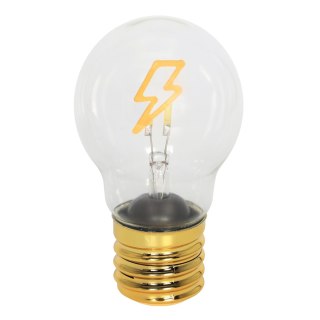 Dekoracja świetlna ; żarówka led na baterie - piorun; lumen 2700-3000k