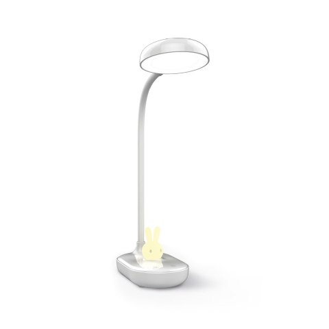 Lampa biurkowa led 4,5w ze świecącym króliczkiem pure flb-30 astrid biała 1200 mah forever light