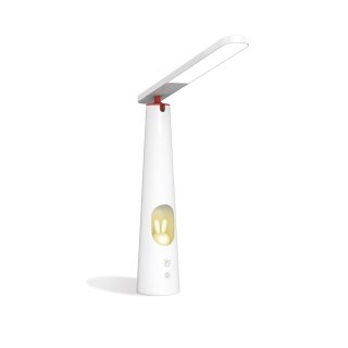 Lampa biurkowa led 7,5w ze świecącym króliczkiem pure flb-150 elena biała 1200 mah forever light