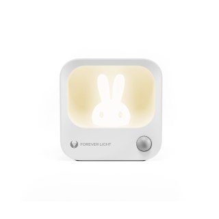 Lampka nocna z króliczkiem led pure flc-10 lea pir biała 500mah forever light