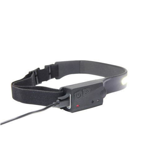 Latarka czołowa z sensorem; cob + 1 ; ładowanie usb-c