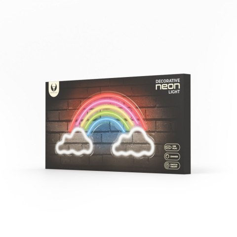 Neon plexi led tęcza w chmurach multikolor fpne32 forever light