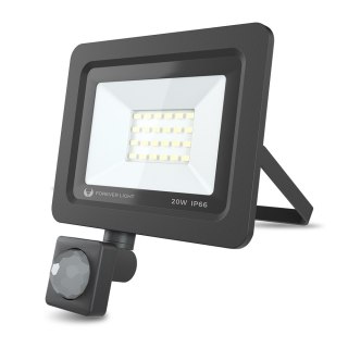 Naświetlacz led proxim ii 20w |6000k| pir ip66 forever light