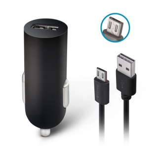 Forever ładowarka samochodowa m02 1x usb 2a czarna + kabel microusb