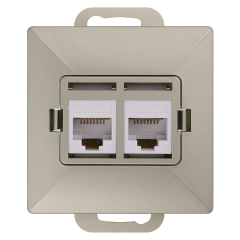 Gniazdo telefoniczne p/t 2x8pin zacisk krone lsa+ (moduł)