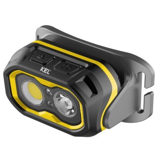 Latarka czołowa z sensorem kel, 800 lm, 700 mah, usb-c, ipx6, ik07