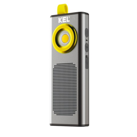 Latarka inspekcyjna z głośnikiem kel, 500 lm, 2000 mah, usb-c,4-5h, bluetooth, ipx4, ik07