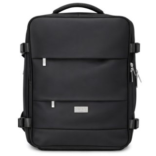 CR 6880 black Plecak biznesowo-sportowy on-board free size 40x20x30 cm, 24l, 3 komory, 11 kieszeni, laptop 17