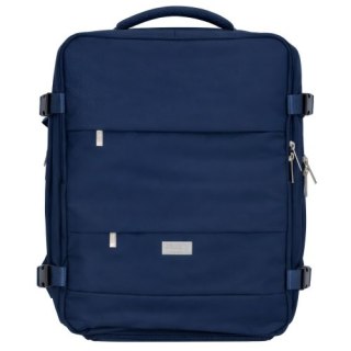 CR 6880 navy blue Plecak biznesowo-sportowy on-board free size 40x20x30 cm, 24l, 3 komory, 11 kieszeni, laptop 17
