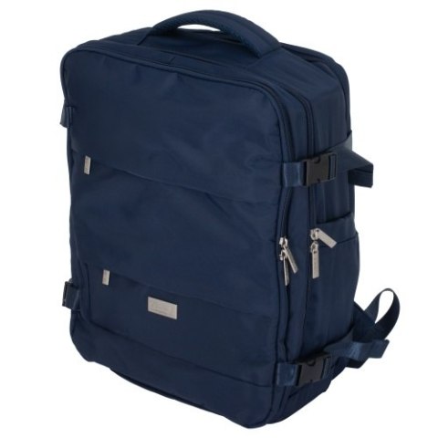 CR 6880 navy blue Plecak biznesowo-sportowy on-board free size 40x20x30 cm, 24l, 3 komory, 11 kieszeni, laptop 17