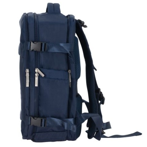 CR 6880 navy blue Plecak biznesowo-sportowy on-board free size 40x20x30 cm, 24l, 3 komory, 11 kieszeni, laptop 17