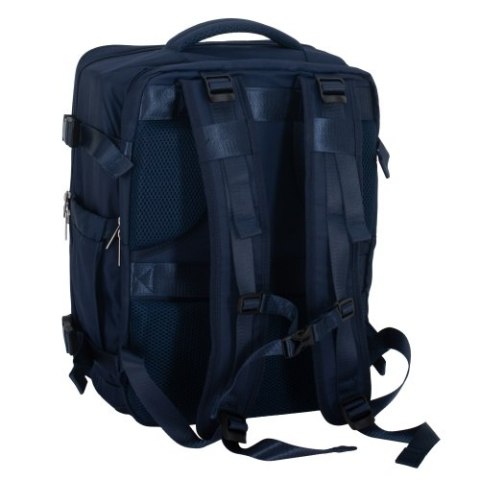 CR 6880 navy blue Plecak biznesowo-sportowy on-board free size 40x20x30 cm, 24l, 3 komory, 11 kieszeni, laptop 17