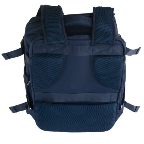CR 6880 navy blue Plecak biznesowo-sportowy on-board free size 40x20x30 cm, 24l, 3 komory, 11 kieszeni, laptop 17