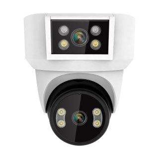 Kamera WiFi Kruger&Matz Connect C180 2x Obiektyw PTZ 360° 2K Tuya Smart Life Kolor Nocą Audio AI