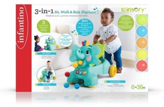 Jeździk sensoryczny 3w1 infantino - słoń