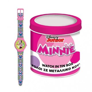 Zegarek analogowy w puszce diakakis - minnie