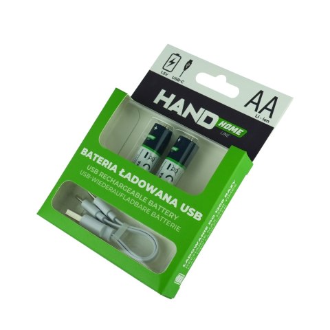 Bateria ładowana usb-c, 2600mwh, 2xaa