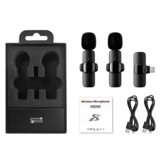 DA704 Mikrofon krawatowy bezprzewodowy usb-c 2szt