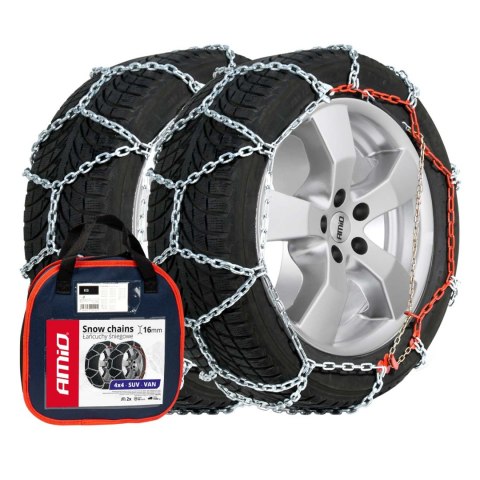 Łańcuchy śniegowe 16 mm 4x4 kb-245 amio-02122