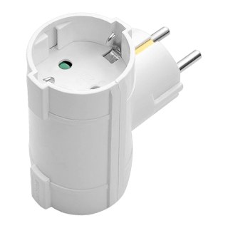Rozgałęźnik 2x2P+Z, Schuko, biały