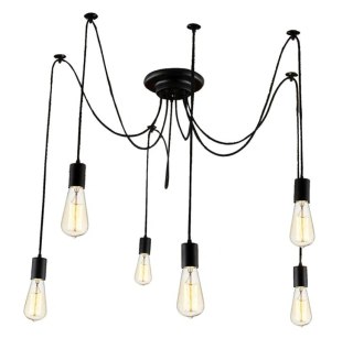 ZD74 Lampa sufitowa 6 ramion żyrandol