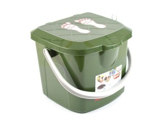 Taboret wędkarski wiadro 15.5l BranQ zielony