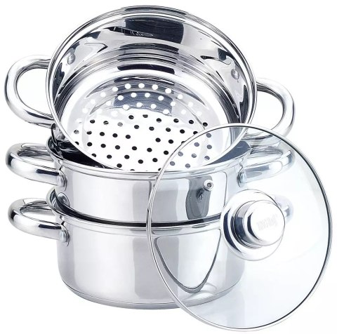 Garnek do gotowania na parze, stal zestaw 5 elementów śr.20cm 3,1l kinghoff
