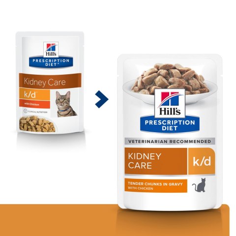 Hill's PD Prescription Diet Feline k/d Kurczak 85g