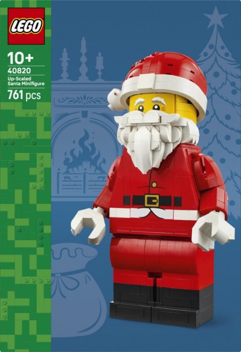 Klocki iconic 40820 powiększona minifigurka Świętego mikołaja