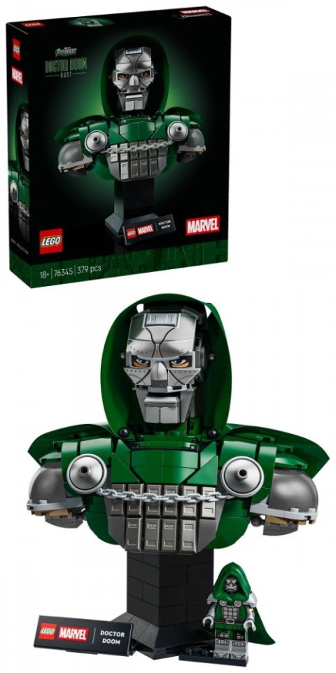 Klocki super heroes 76345 popiersie doktora dooma