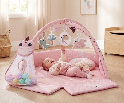 Mata edukacyjna dino pink tinymini różowa