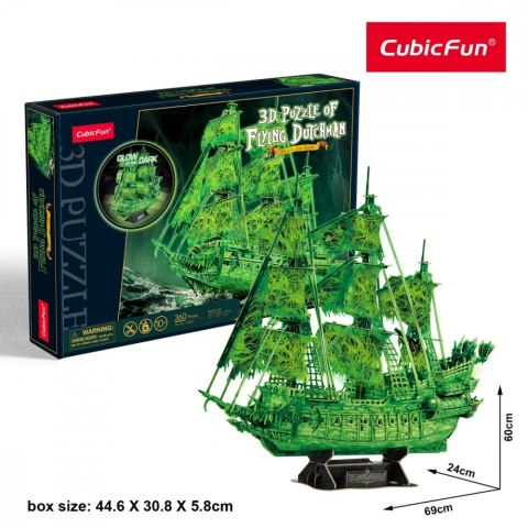 Puzzle 3d latający holender świecący w ciemności
