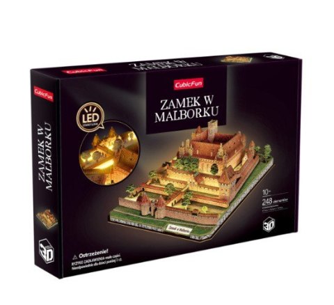 Puzzle 3d zamek w malborku led