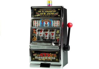 Automat do Gry Slot Kasyno Skarbonka Duża Wyrzutnia Monet Światła Dźwięki