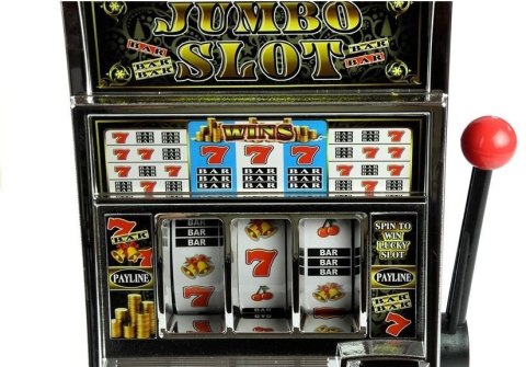 Automat do Gry Slot Kasyno Skarbonka Duża Wyrzutnia Monet Światła Dźwięki