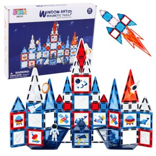 Klocki Konstrukcyjne Magnetyczne Okienka Kosmiczne 90 el.