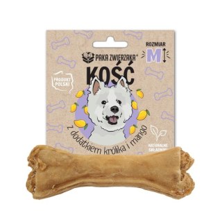 Paka Zwierzaka Kość Gryzak Dla Psów Królik Mango M 12cm