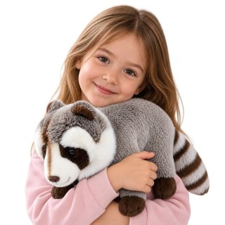 Pluszowy Szop Maskotka Przytulanka Realistyczny Szary 45 cm