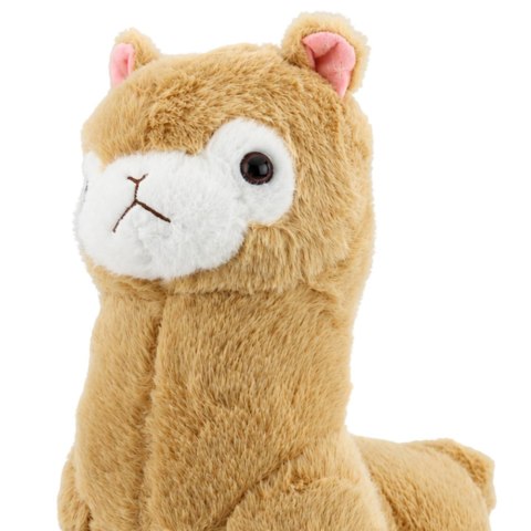 Pluszowa Alpaka Lama Maskotka Przytulanka Miękkie Futerko Kremowa 38 cm